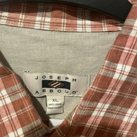 NWT Joseph Abboud button down shirt 100% linen size XL - Picture 2 of 3